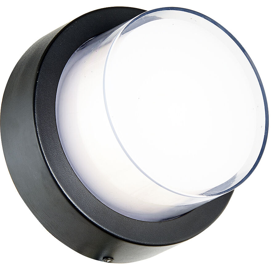 Geo LED 3.9 inch Matte Black Outdoor Wall Light