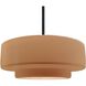 Radiance 1 Light 16.25 inch Matte Black and Adobe Pendant Ceiling Light