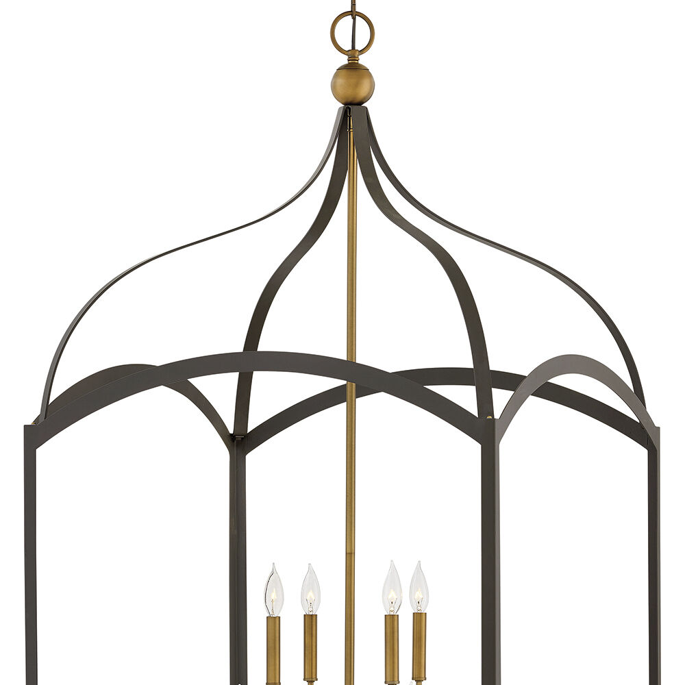 Clarendon 12 Light 30 inch Bronze with Heirloom Brass Indoor Chandelier Ceiling Light
