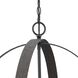 Allegheny 5 Light 22 inch Matte Black Chandelier Ceiling Light, Design Series