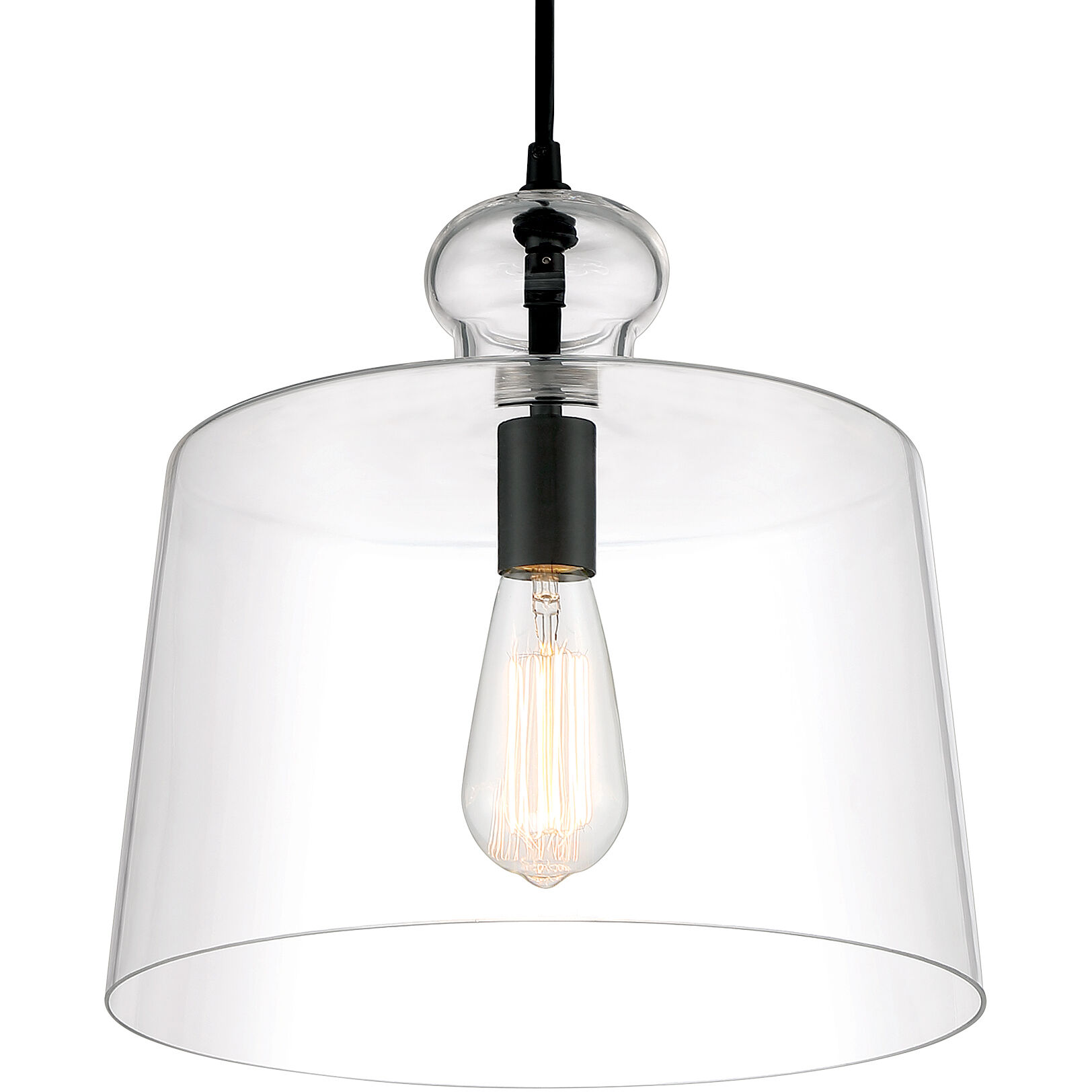 Clarity 1 Light 13 inch Coal Mini Pendant Ceiling Light