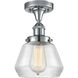 Fulton 1 Light 6.5 inch Polished Chrome Semi-Flush Mount Ceiling Light