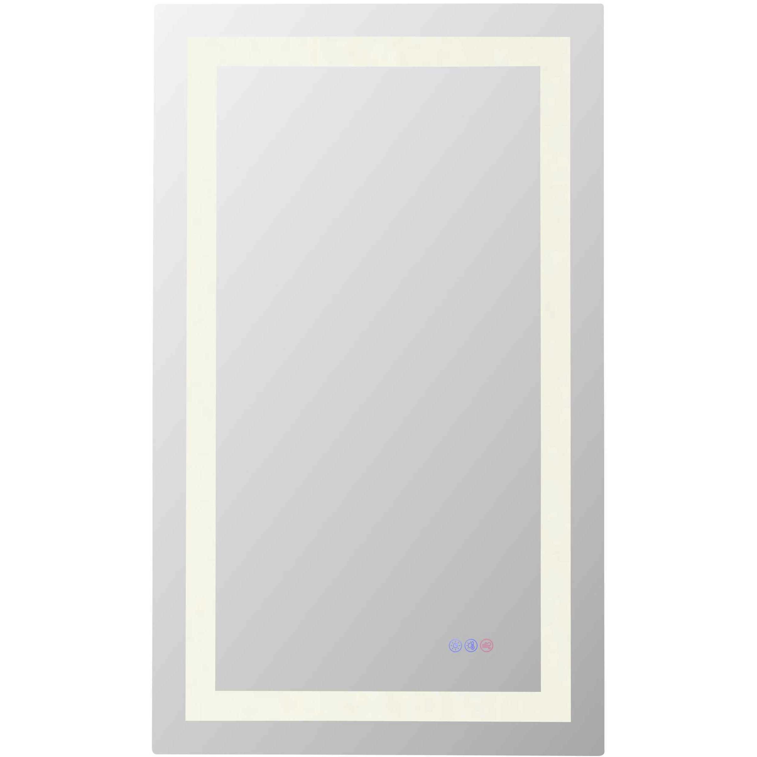 Riven 40 X 24 inch White LED Mirror