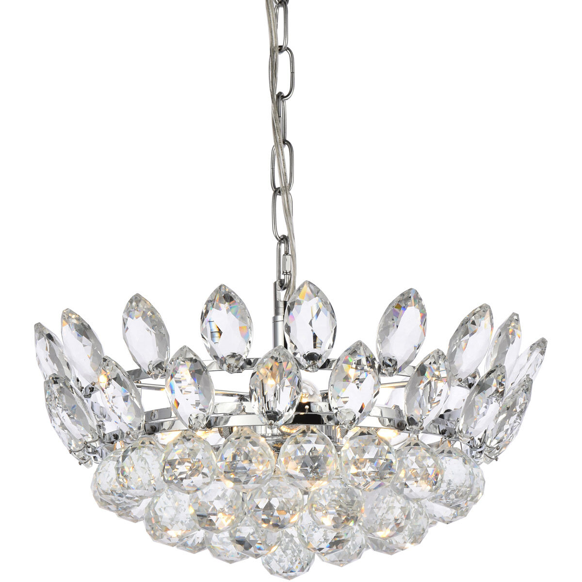 Emilia 3 Light 16 inch Chrome Pendant Ceiling Light