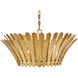 Reina 3 Light 25.5 inch Distressed Brass Chandelier Ceiling Light