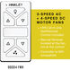 Chet 36 inch Matte White Fan