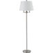 Andros 62 inch 150 watt Brushed Steel Floor Lamp Portable Light