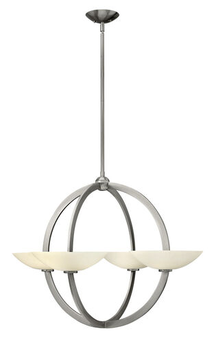 Method 8 Light 34 inch Brushed Nickel Chandelier Ceiling Light