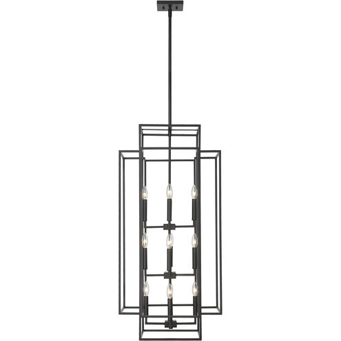 Titania 12 Light 20 inch Matte Black Chandelier Ceiling Light