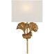 Gingko 1 Light 14 inch Chinois Antique Gold Leaf ADA Wall Sconce Wall Light