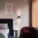 Hemisphere LED 4 inch Textured Black Wall Sconce Wall Light