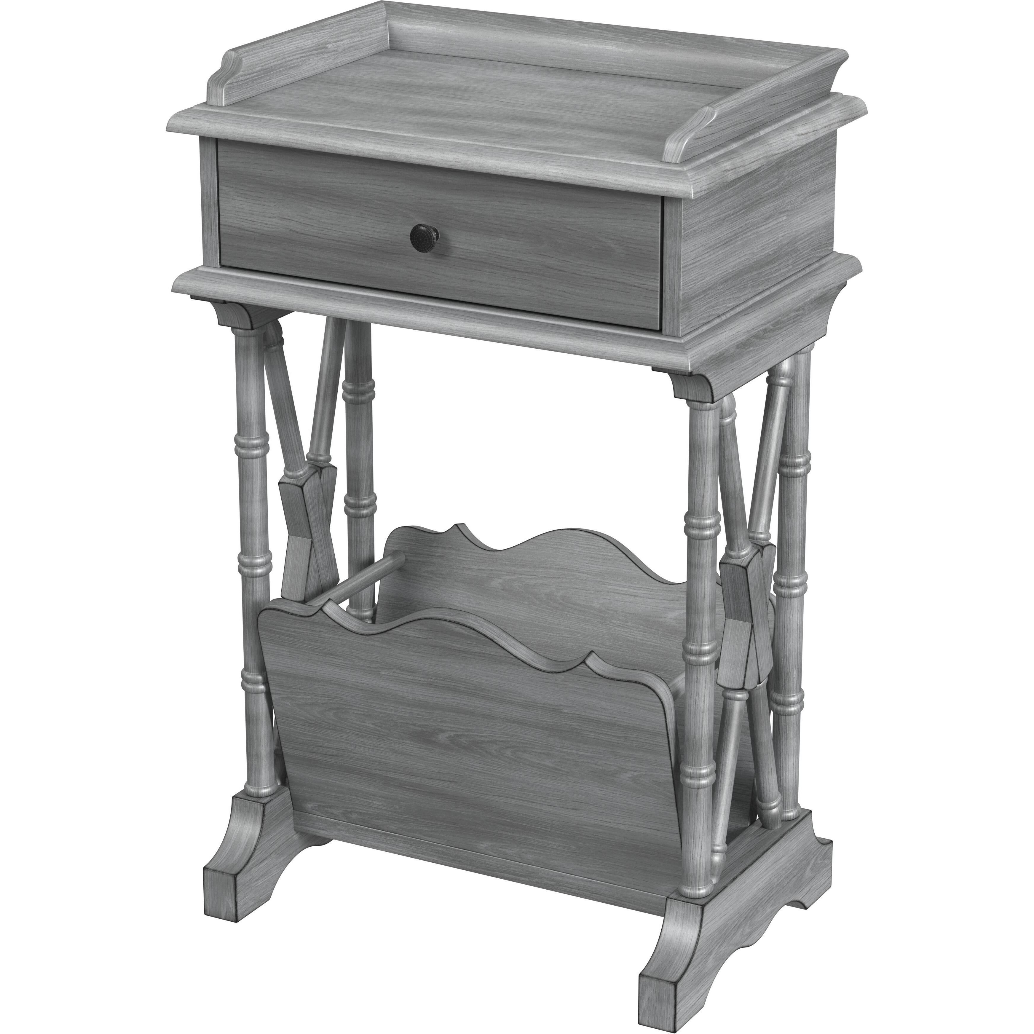 Cummings End Table with Storage in Gray