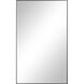 Loutro 36 X 22 inch Matte Black Wall Mirror