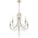 Arcadia 5 Light 23.5 inch Antique Silver Chandelier Ceiling Light