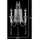 Barcelona 2 Light 12 inch Transcend Silver Wall Sconce Wall Light