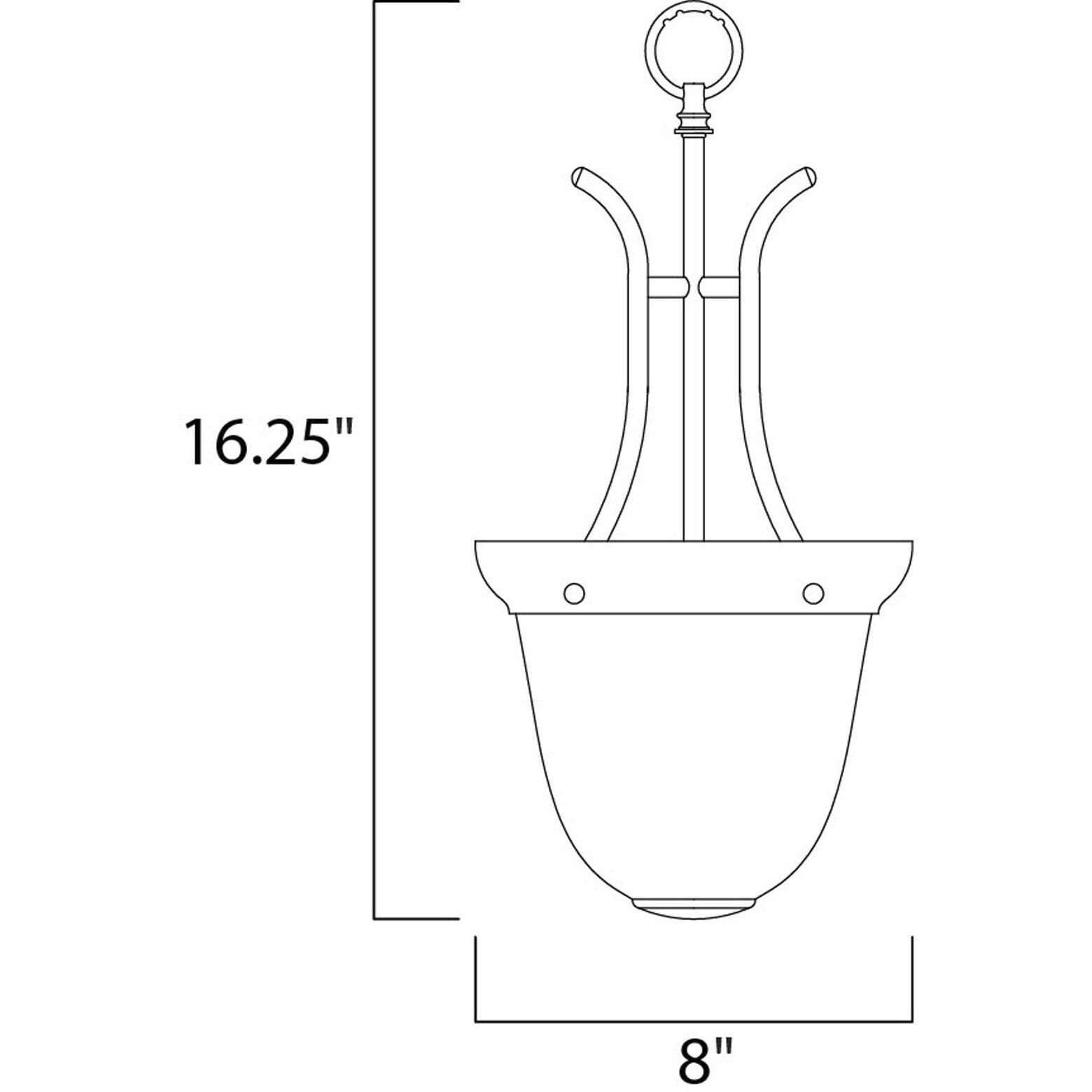 Malaga 1 Light 8 inch Oil Rubbed Bronze Foyer Light Ceiling Light
