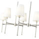 Adorra 6 Light 48 inch Polished Nickel Chandelier Ceiling Light