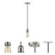Franklin Restoration Bare Bulb LED 2 inch Polished Nickel Mini Pendant Ceiling Light, Franklin Restoration