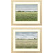 Quiet Meadow Green and Multi and Neutral and Blue Framed Art, Propac
