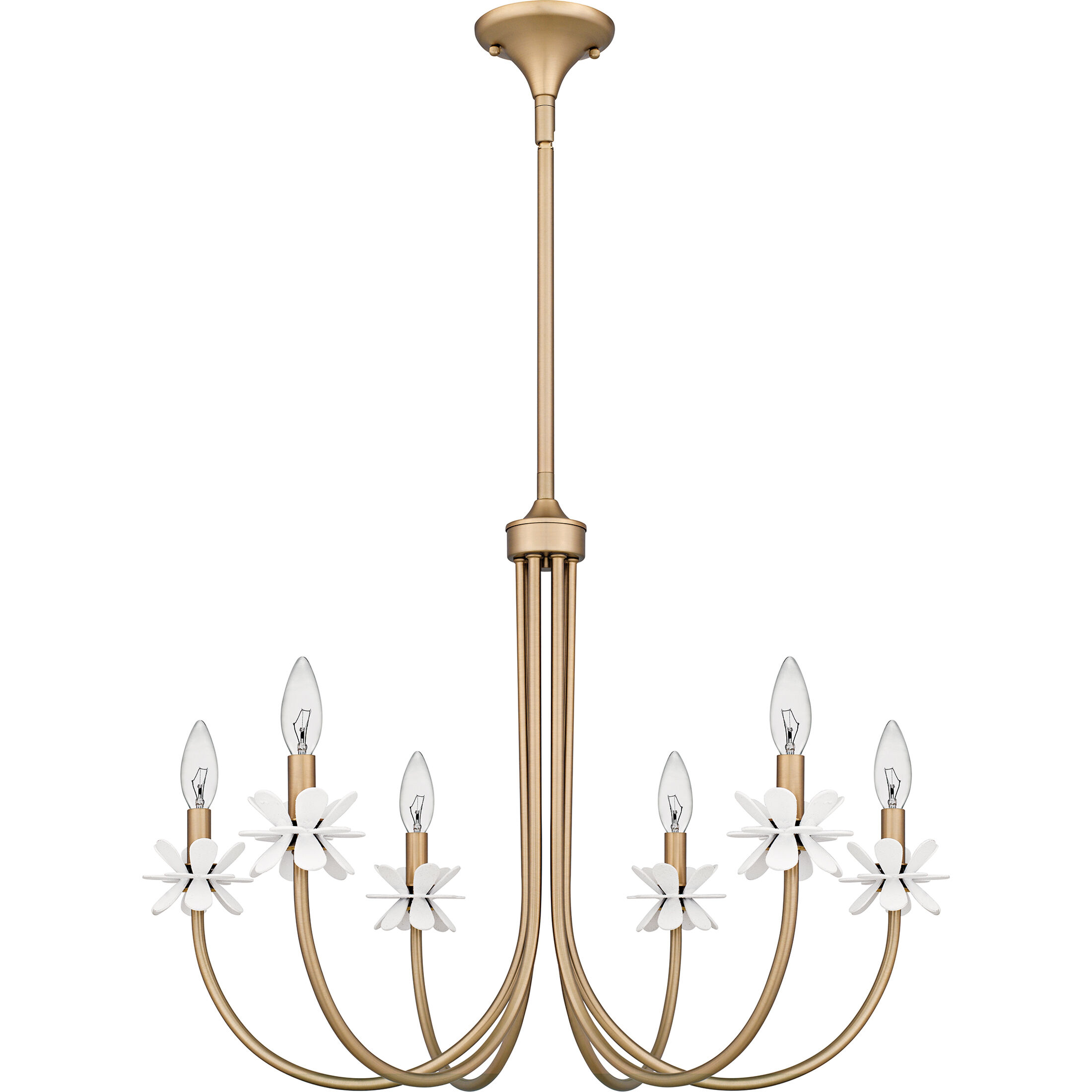 Remy 6 Light 30 inch Bronze Gold Chandelier Ceiling Light