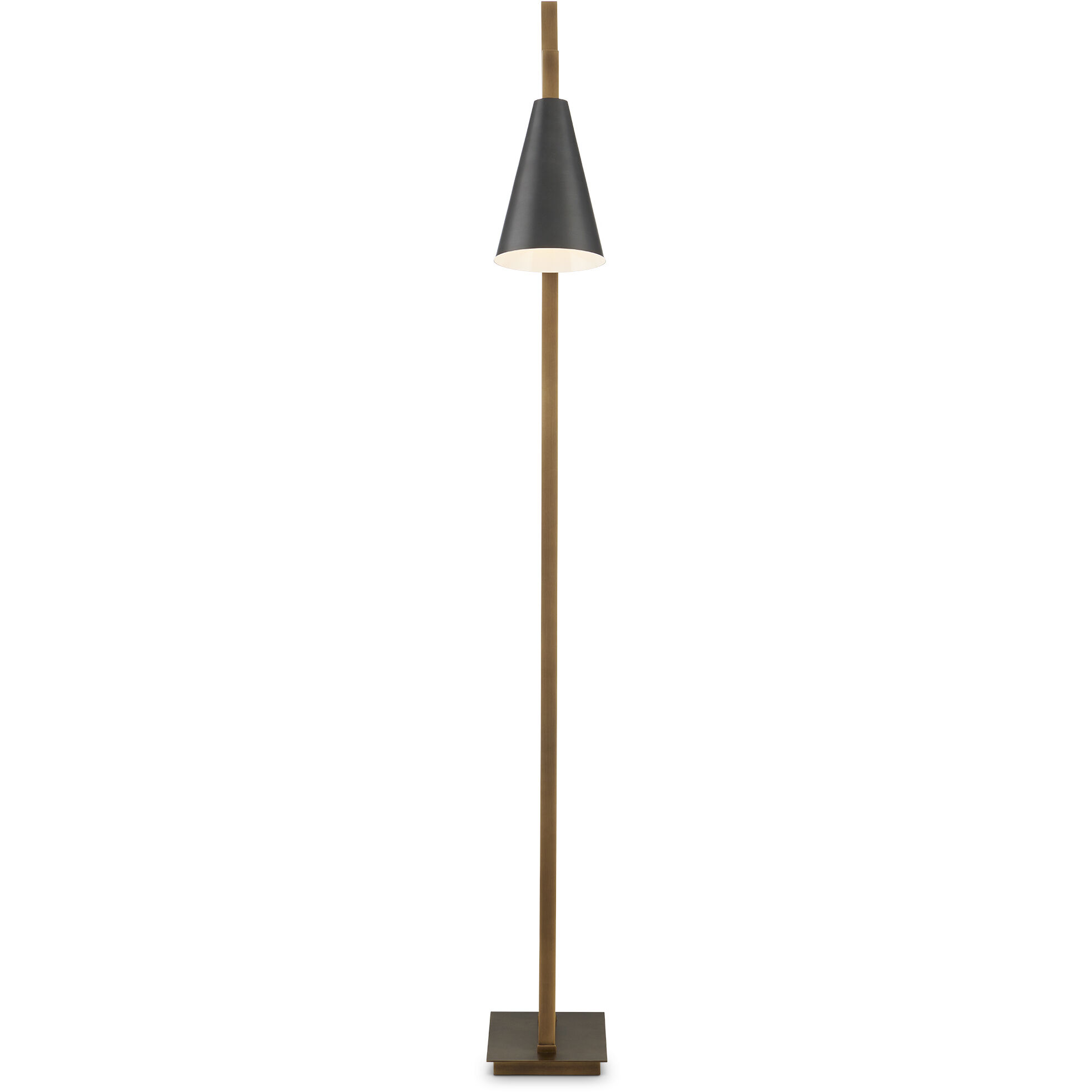 Duet 63.5 inch 9 watt Oil Rubbed Bronze/Antique Brass Floor Lamp Portable Light