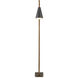 Duet 63.5 inch 9 watt Oil Rubbed Bronze/Antique Brass Floor Lamp Portable Light