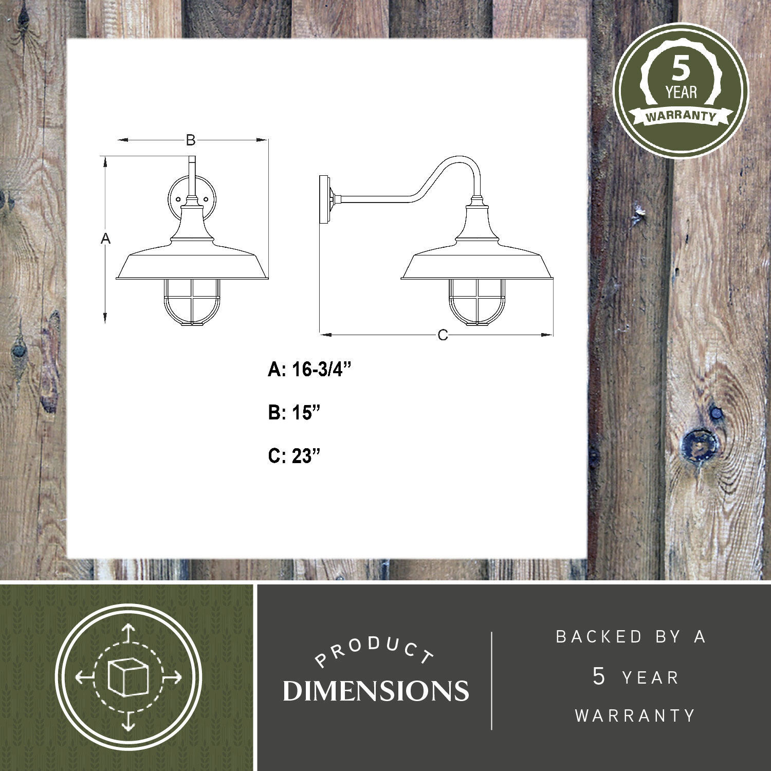 Dorado LED 16.75 inch Dark Bronze and Light Gold Outdoor Wall