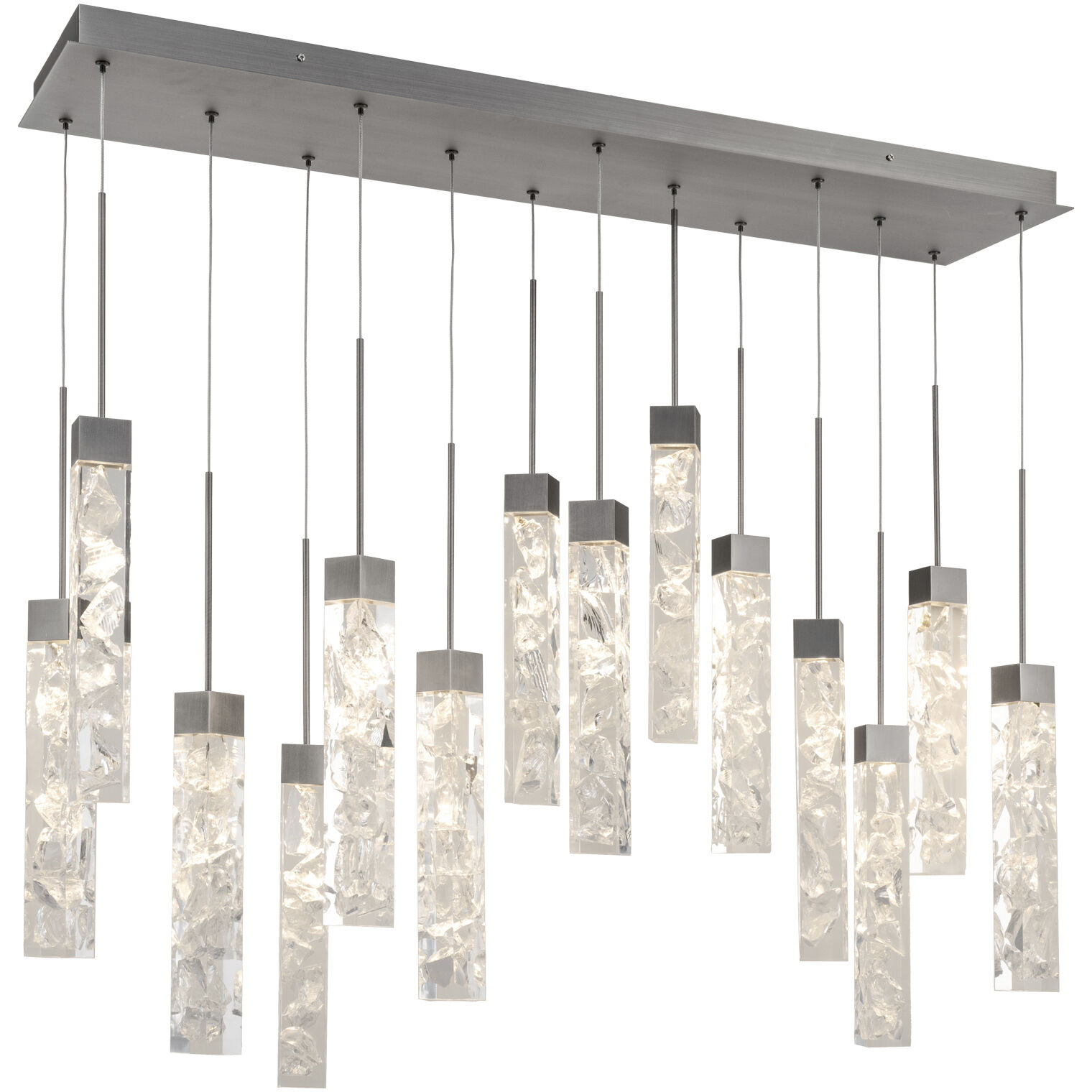 Minx 14 Light 10 inch Antique Nickel Multi-Light Pendant Ceiling Light