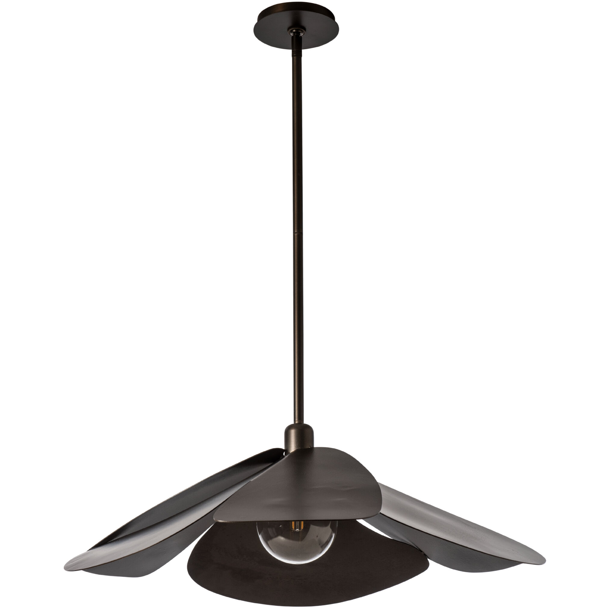 Hana 1 Light 29.2 inch Dark Smoke Pendant Ceiling Light, Large