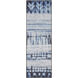 Shibori Blue with White and Antique Gold Framed Wall Art