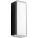 Helio LED 12 inch Black Outdoor Wall Sconce