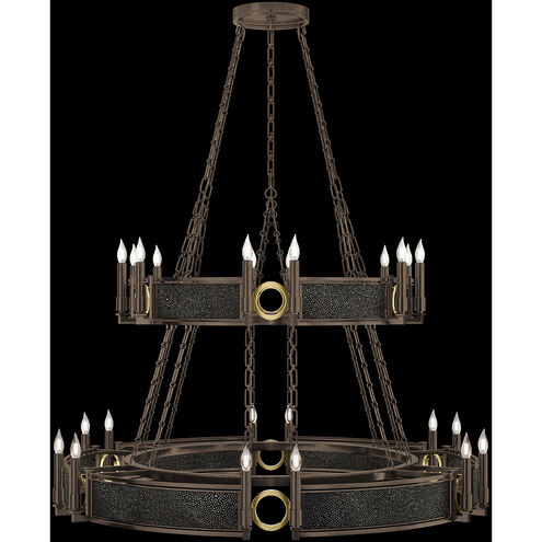 Mirage 24 Light 50 inch Bronze Chandelier Ceiling Light