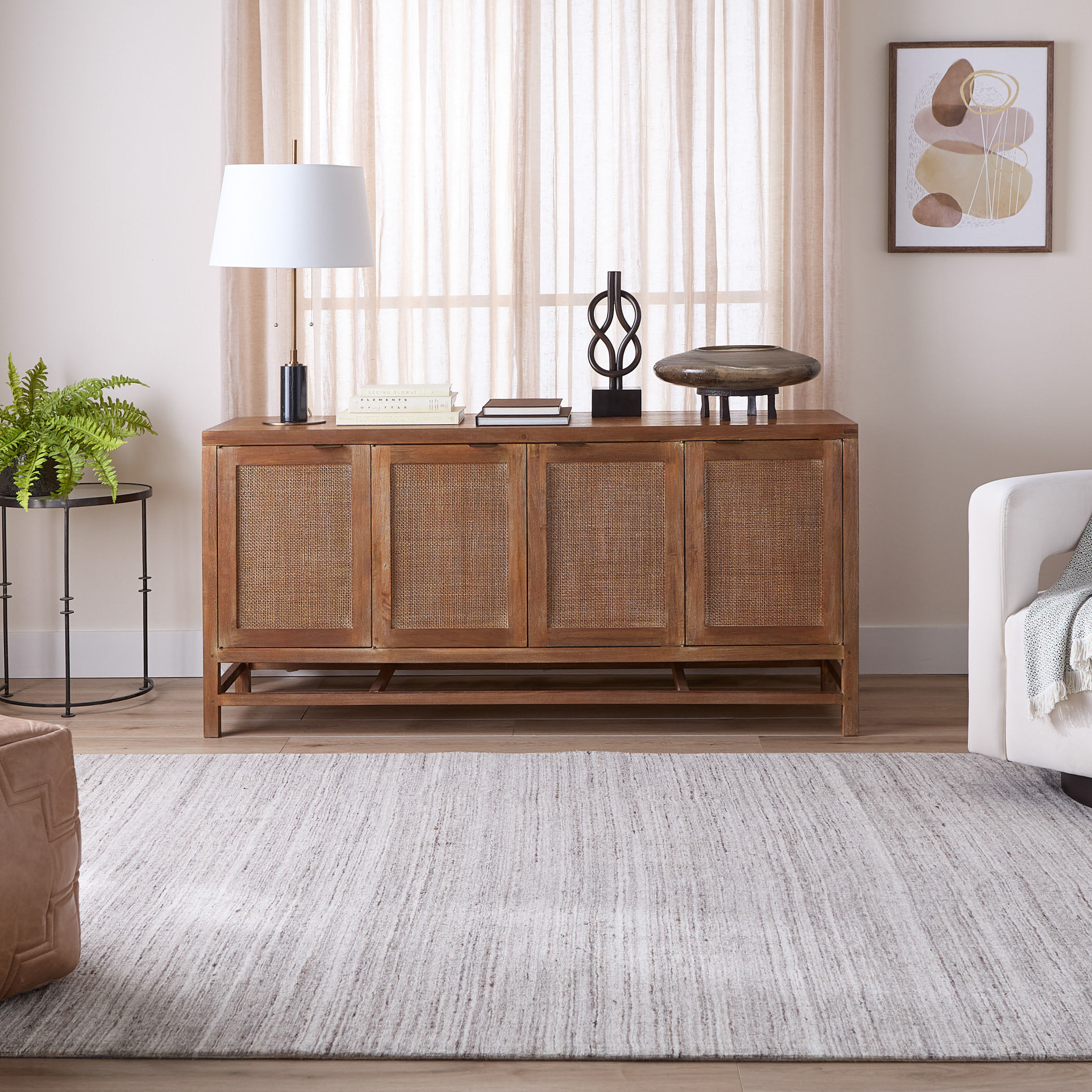 Riya 114 X 79 inch Grey Rug in 6 x 9