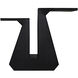 Gaston 30 X 25 inch Matte Black Console/Side Table