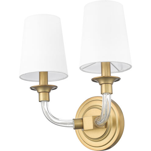 Katerina Wall Sconce Wall Light in Rubbed Brass
