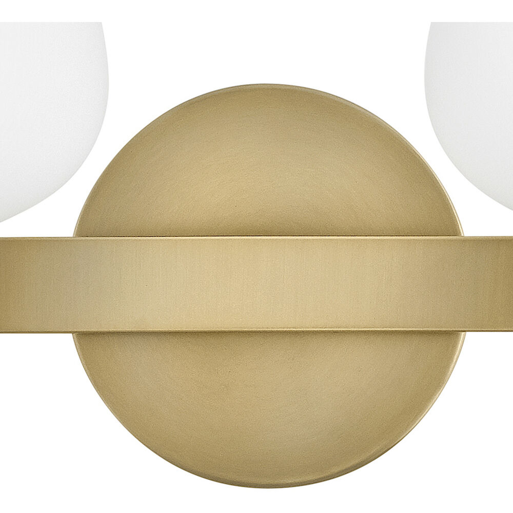 Sylvie 2 Light 14.75 inch Heritage Brass Bath Light Wall Light