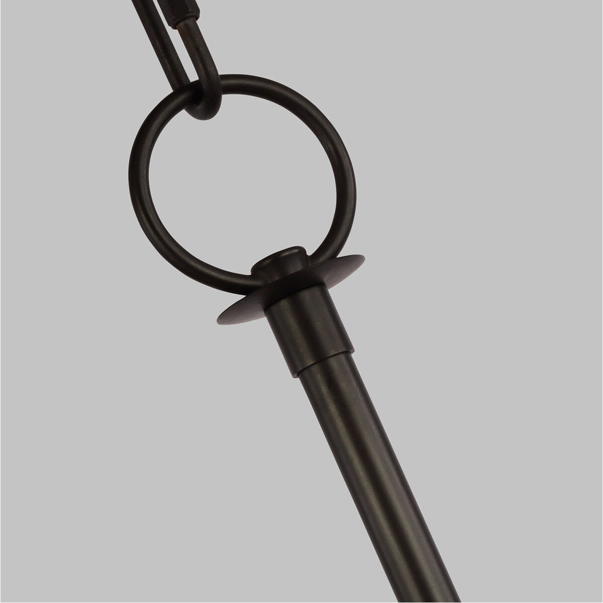 C&M by Chapman & Myers Bayview 8 Light 47.75 inch Aged Iron Linear Chandelier Ceiling Light