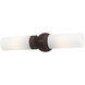 Aero 2 Light 19 inch Bronze ADA Vanity Sconce Wall Light