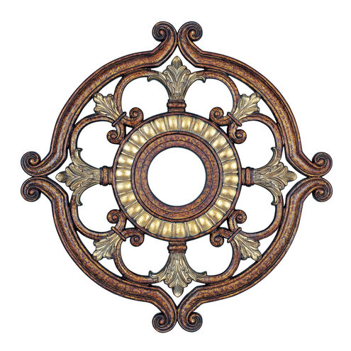 Versailles Palacial Bronze with Gilded Accents Ceiling Medallion