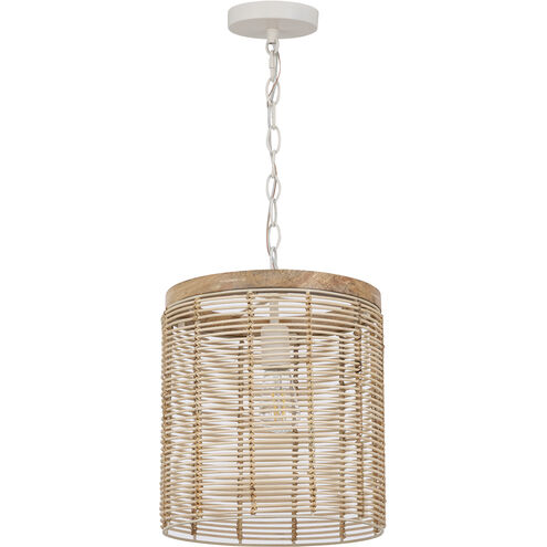Vannerie 1 Light 12 inch Ecru Single Pendant Ceiling Light