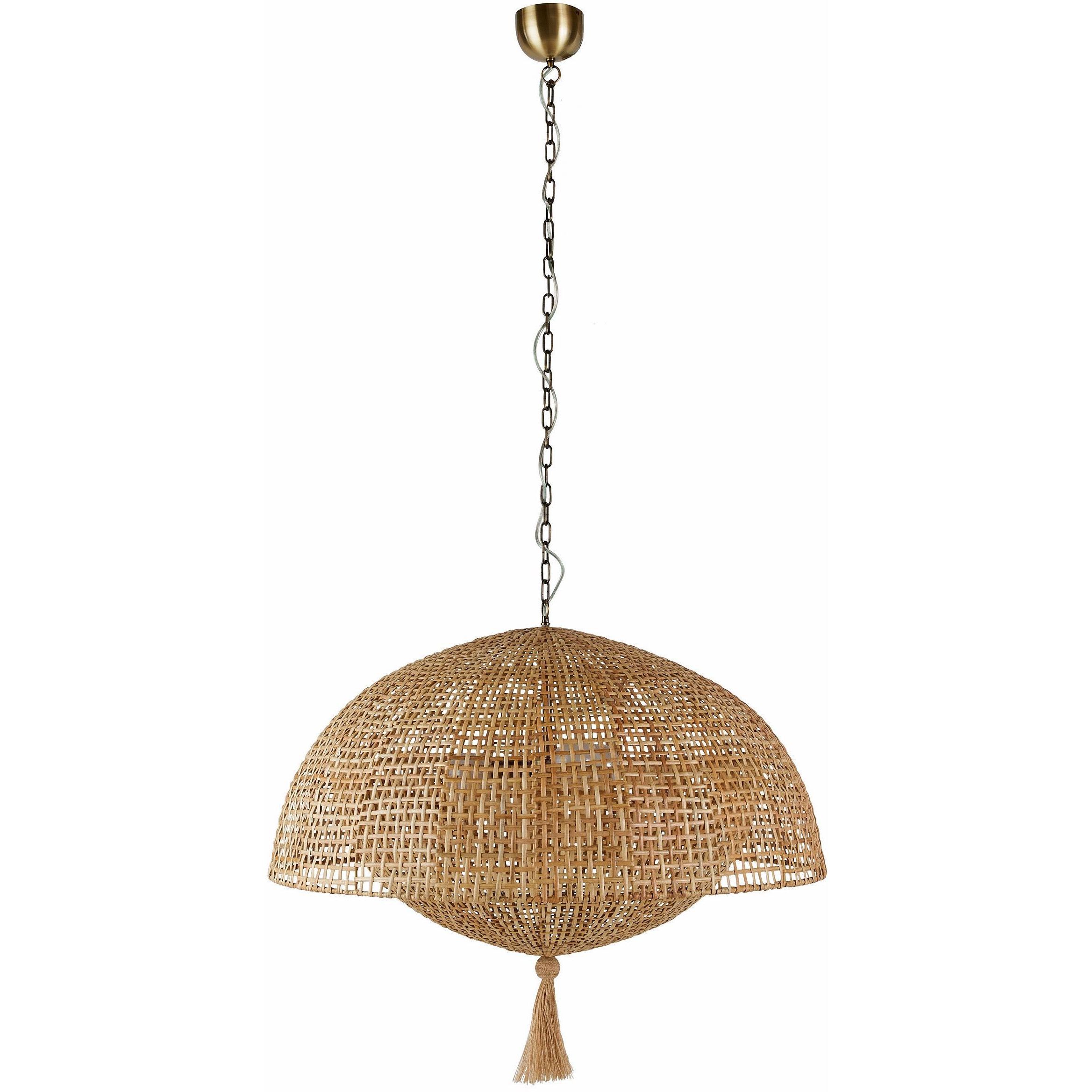 Cabana 1 Light Natural Pendant Ceiling Light