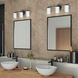 Replay 3 Light 22 inch Black Bath Vanity Wall Light