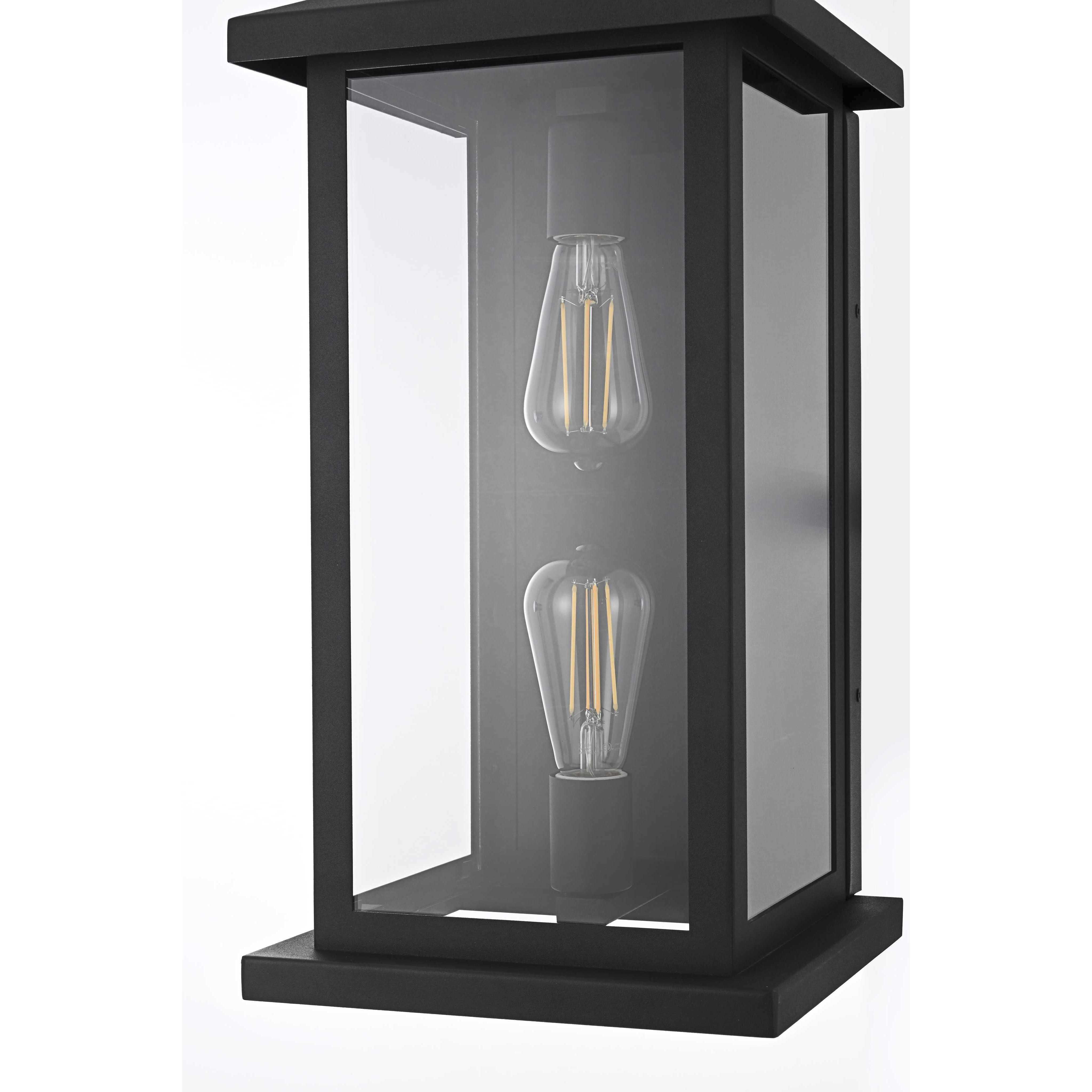 Neil 2 Light 21 inch Black Outdoor Wall Sconce