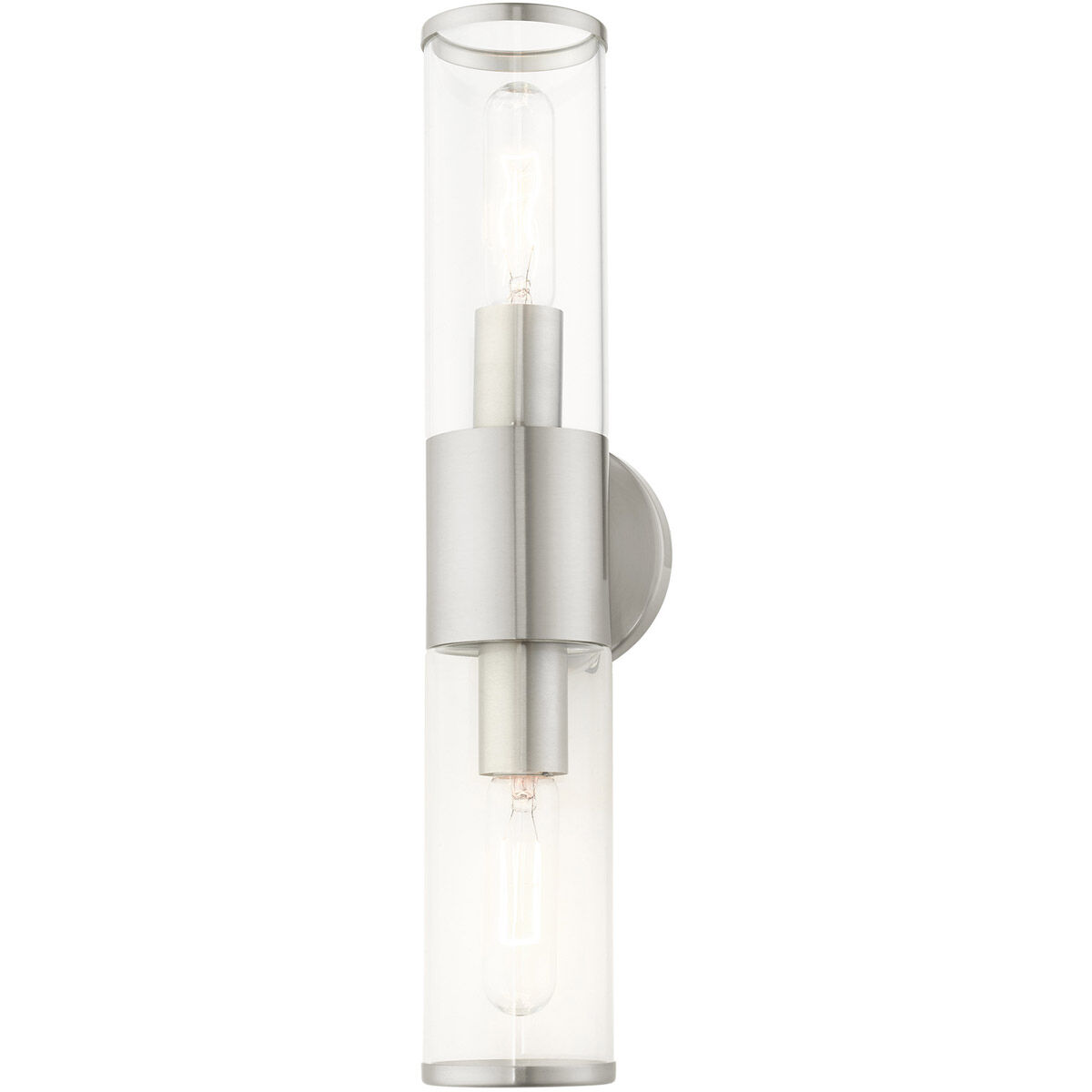 Banca 2 Light 19 inch Brushed Nickel ADA Vanity Sconce Wall Light