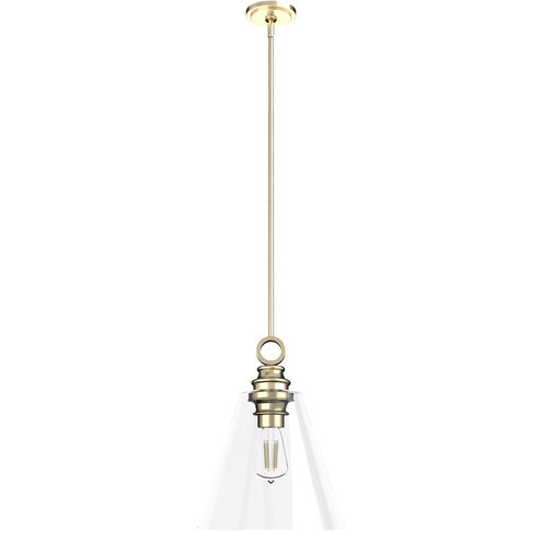 Klein 1 Light 14 inch Alturas Gold Pendant Ceiling Light