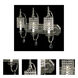 Princessa 3 Light 21 inch Polished Silver Sconce Wall Light
