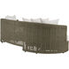 Helene Pearl and Greige Outdoor Sofa