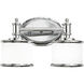 Carlisle LED 13.75 inch Chrome Bathroom Light Wall Light