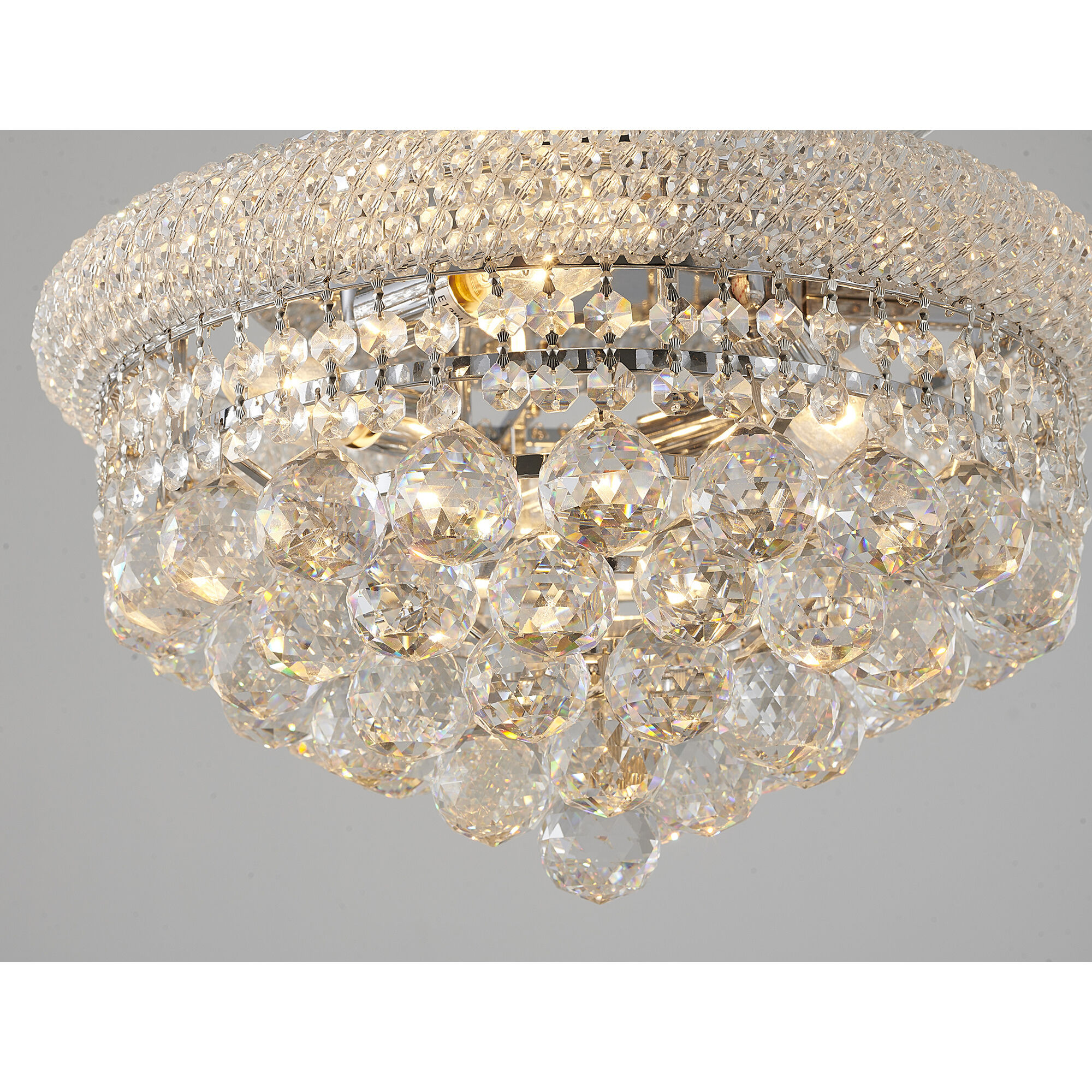 Canada 4 Light 14.6 inch Chrome Flush Mount Ceiling Light