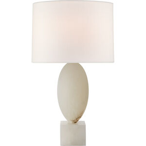 Julie Neill Versa 29 inch 100 watt Alabaster Table Lamp Portable Light, Large